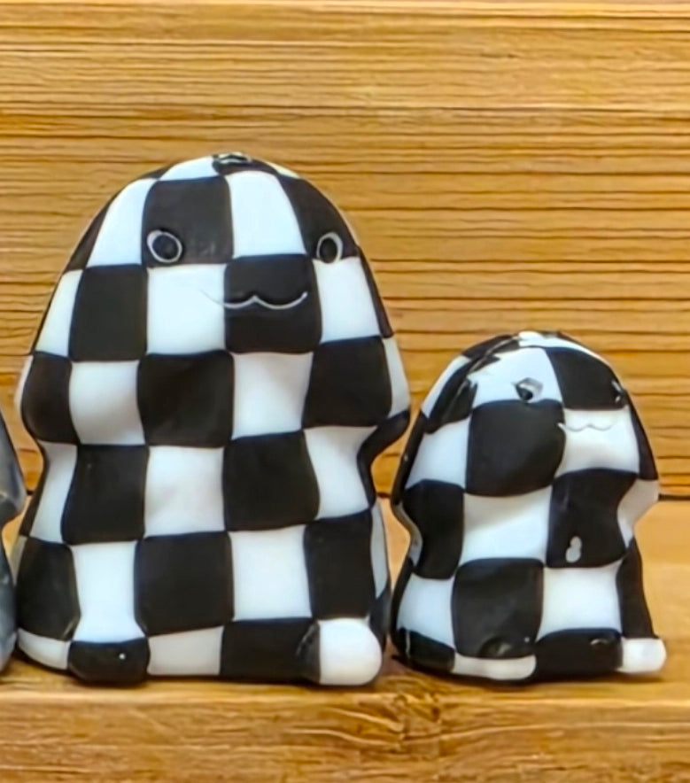 CAITLIN checker big and MINI Richard Copyrighted Silicone Focal bead