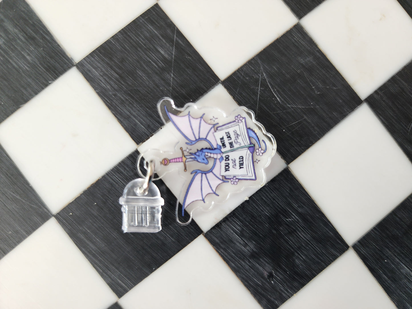 Book romantasy fantasy smut book worm booktok acrylic USB port dust plug charm wholesale