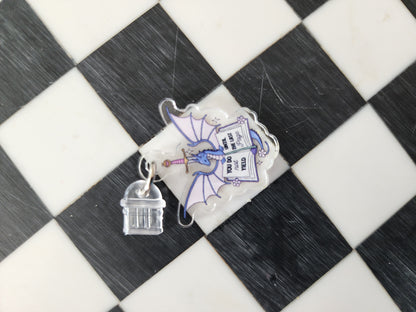 Book romantasy fantasy smut book worm booktok acrylic USB port dust plug charm wholesale