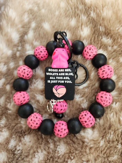 Naughty silicone wristlets richard diy keychains