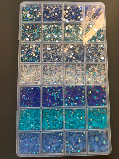 Giant 3d printed Richard blue ombre bling kit