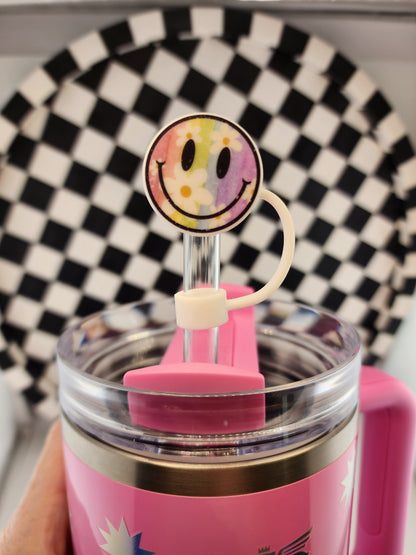 Custom silicone tumbler straw toppers smut good girl reading booktok