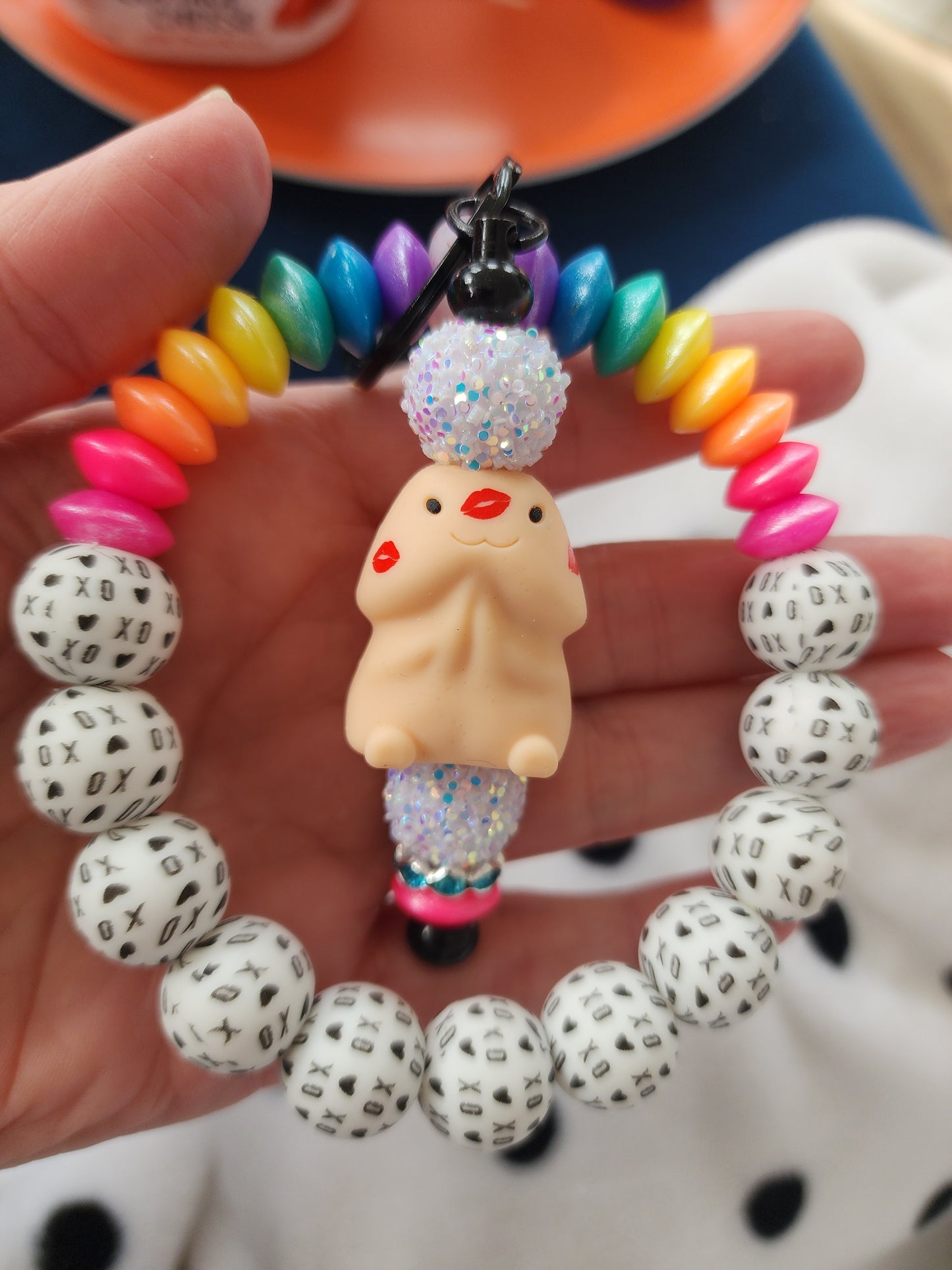 Richard rainbow xo valentines wristlet