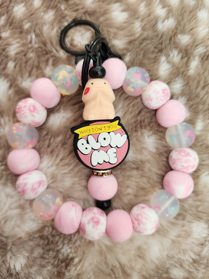 Naughty silicone wristlets richard diy keychains