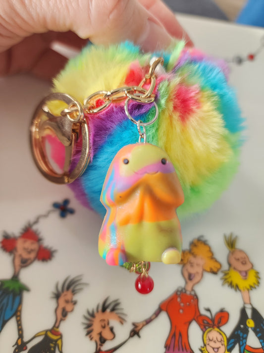Pom pom richard keychain