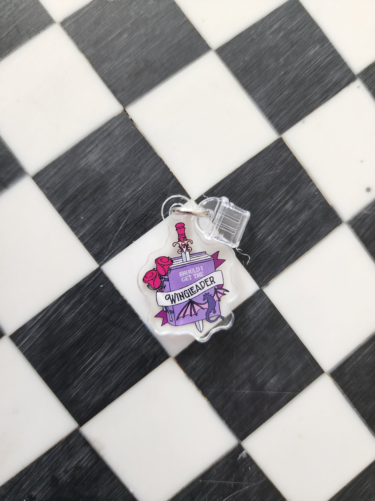 Book romantasy fantasy smut book worm booktok acrylic USB port dust plug charm wholesale