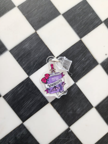 Book romantasy fantasy smut book worm booktok acrylic USB port dust plug charm wholesale