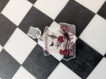 Book romantasy fantasy smut book worm booktok acrylic USB port dust plug charm wholesale