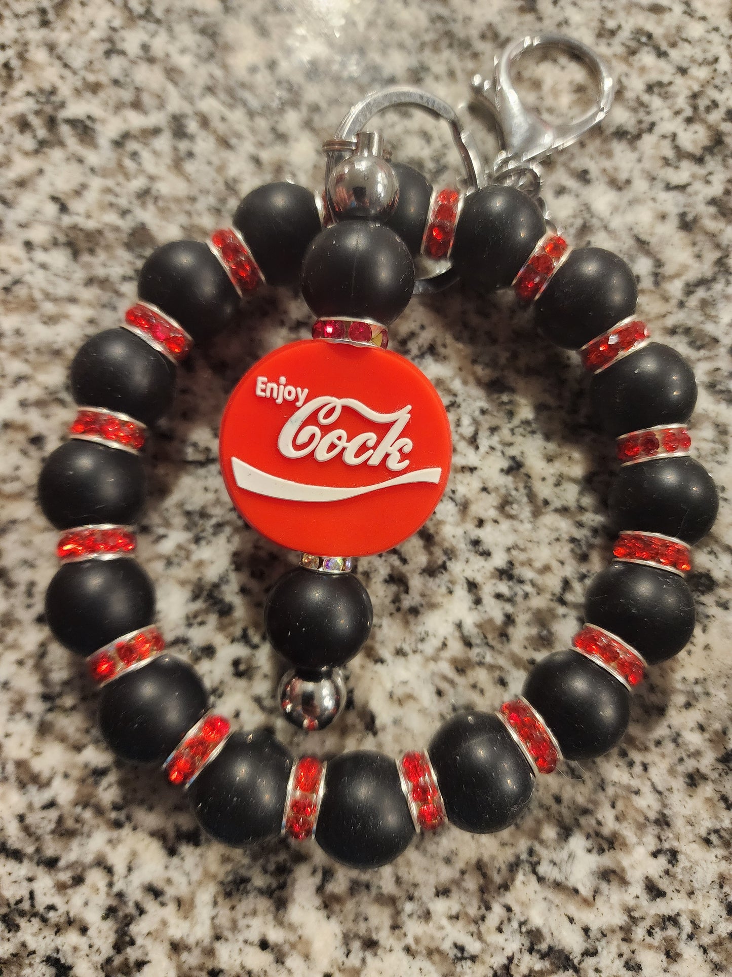 Naughty silicone wristlets richard diy keychains