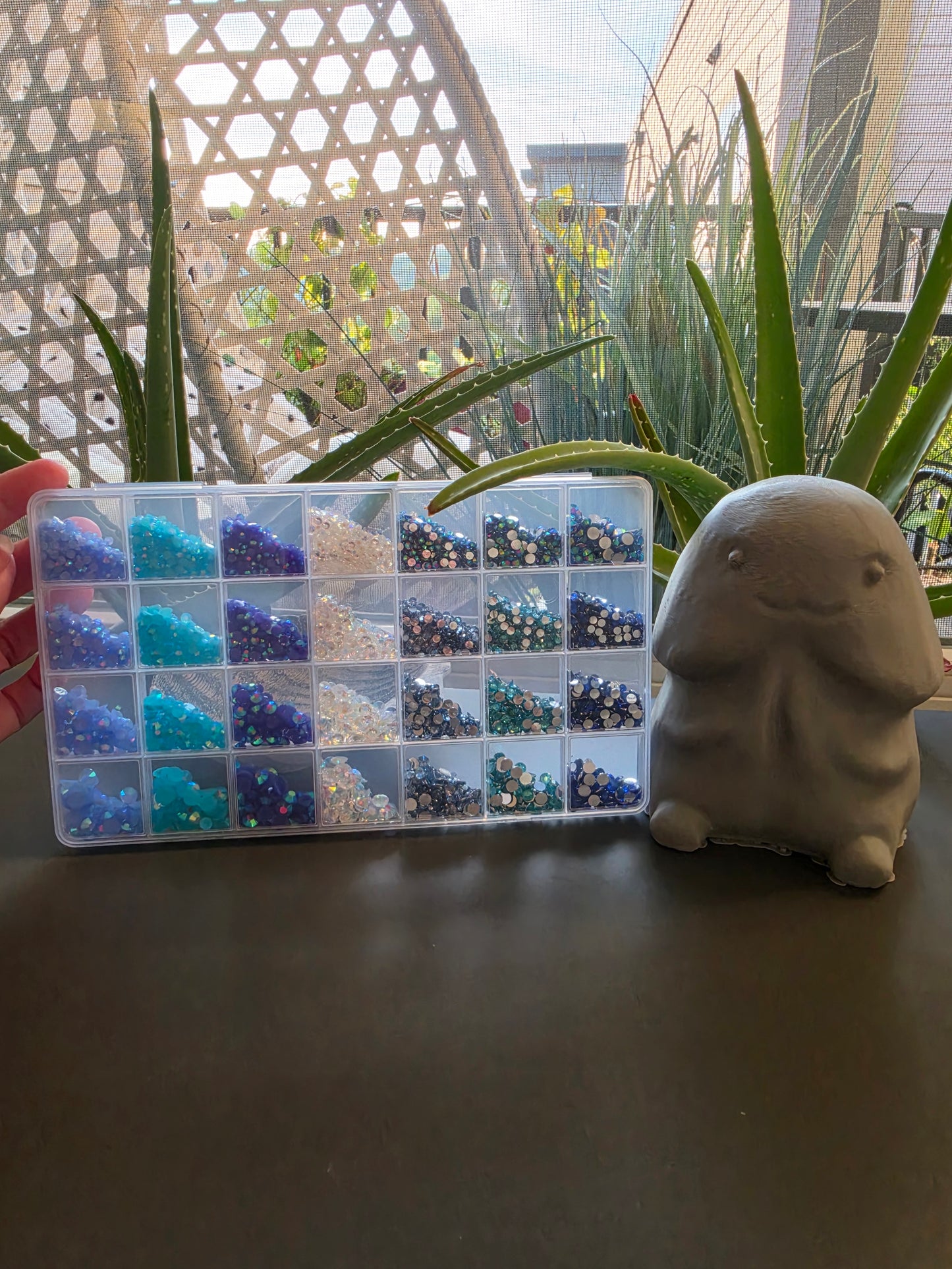 Giant 3d printed Richard blue ombre bling kit