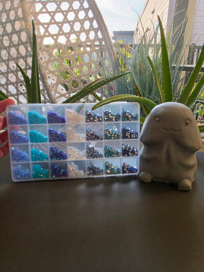 Giant 3d printed Richard blue ombre bling kit