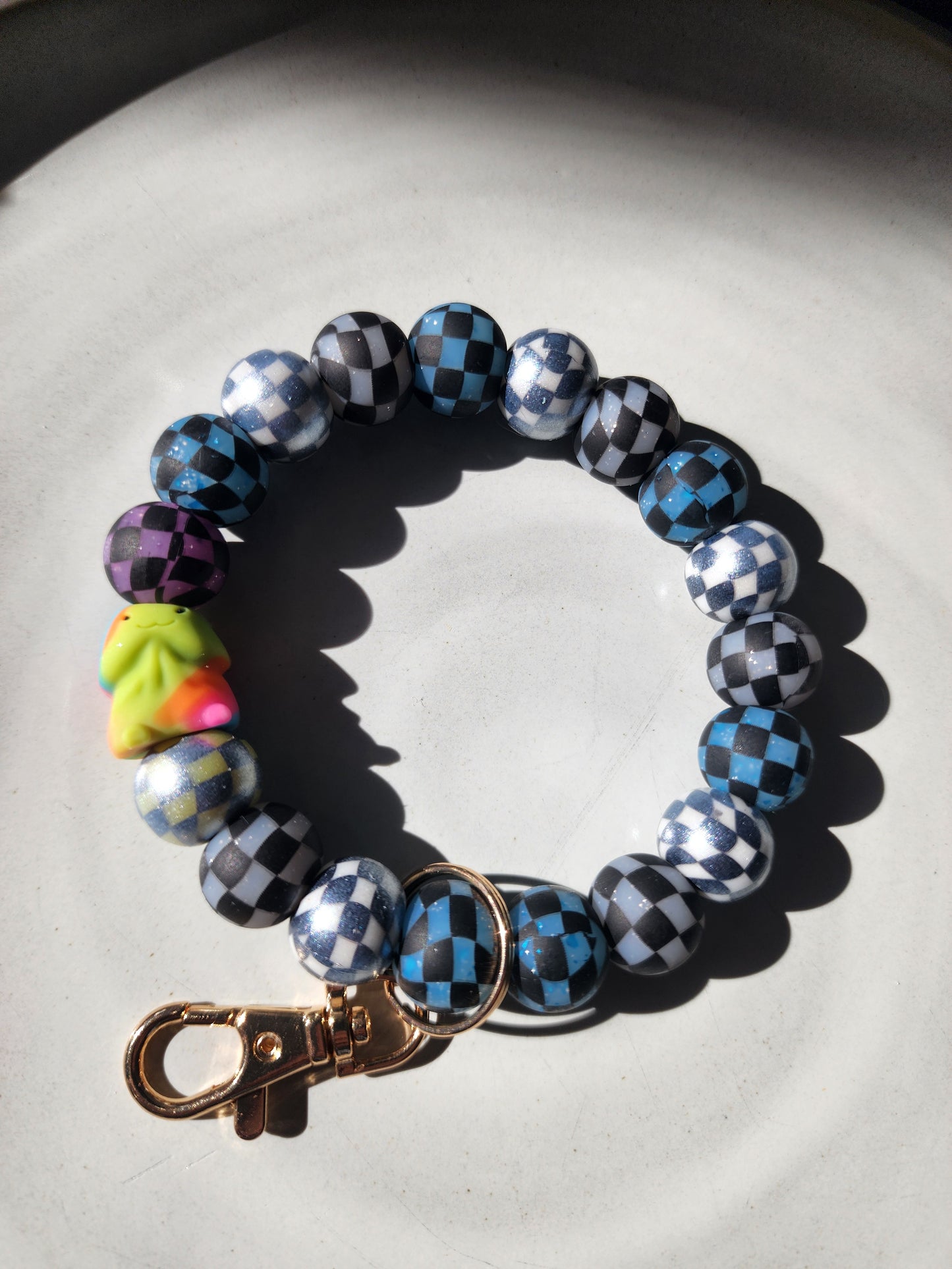 Richard silicone Wristlet keychain