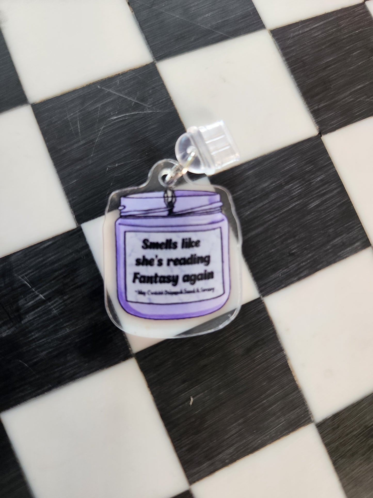 Book romantasy fantasy smut book worm booktok acrylic USB port dust plug charm wholesale