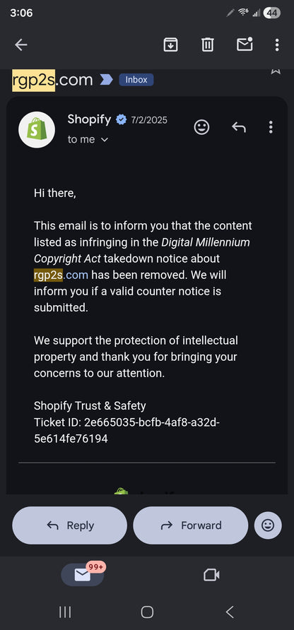 Escalation: Repeat Copyright Infringement & Off-Platform Sales – RGP2S rainbow party smile club