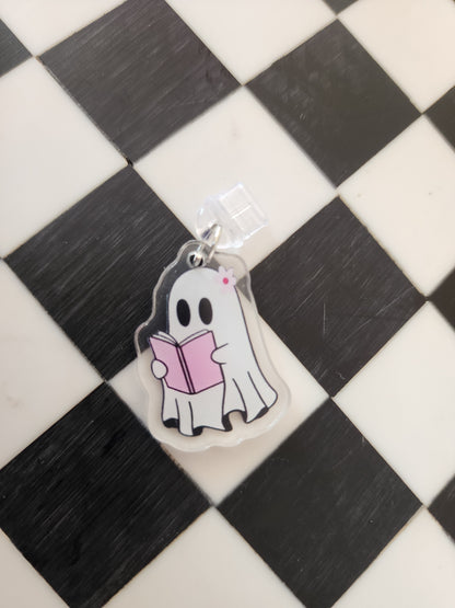 Book romantasy fantasy smut book worm booktok acrylic USB port dust plug charm wholesale