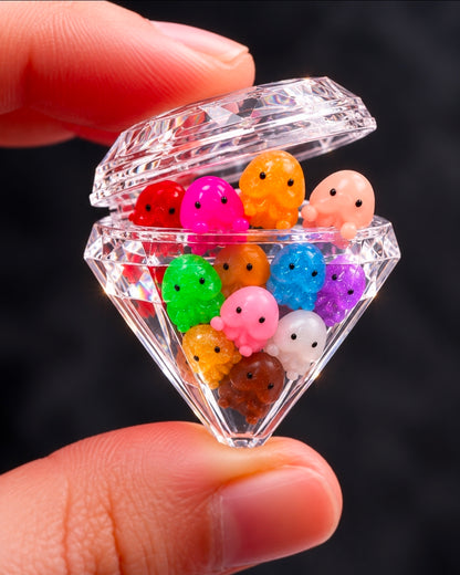 Mini Richard Display Containers Cup keychain, Diamond, Acorn & Mini dicktac Box