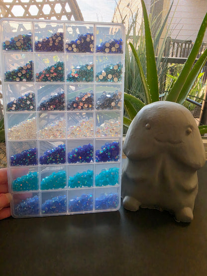 Giant 3d printed Richard blue ombre bling kit