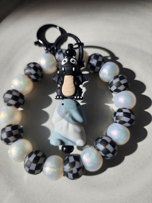 Richard silicone Wristlet keychain