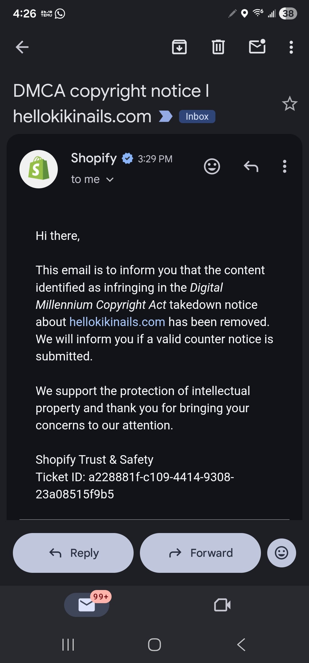 Evidence – Daisyland Richard Copyright Infringement & Shopify Policy Circumvention (VA0002449810) (Hellokikinails)