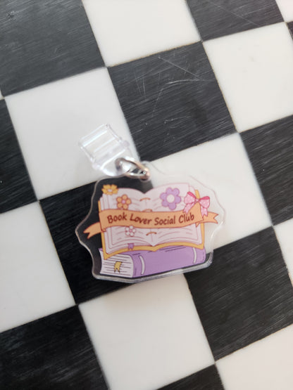 Book romantasy fantasy smut book worm booktok acrylic USB port dust plug charm wholesale