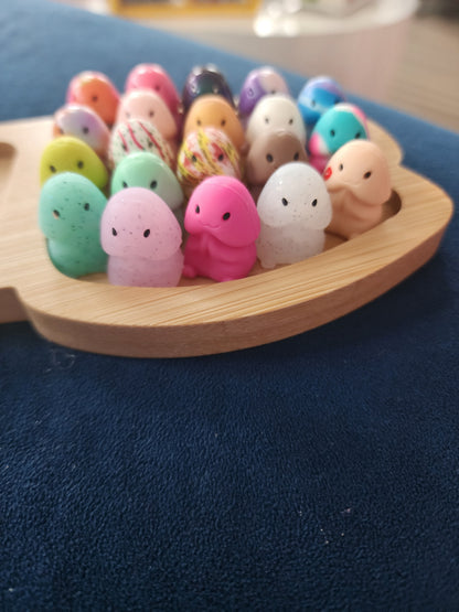 Mini Richards turned from silicone straw toppers to beads