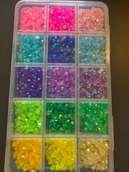 Giant copyrighted Richard rainbow rhinestone kit for bedazzling