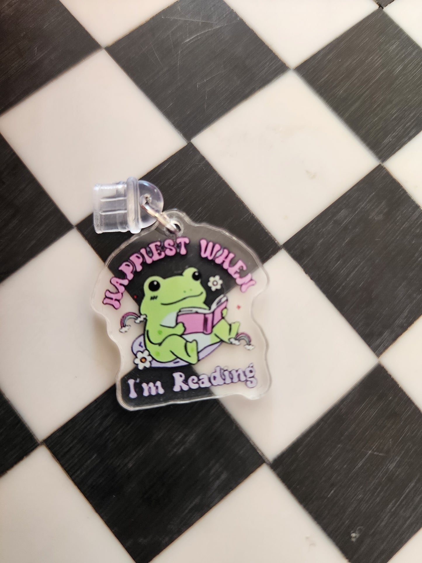 Book romantasy fantasy smut book worm booktok acrylic USB port dust plug charm wholesale