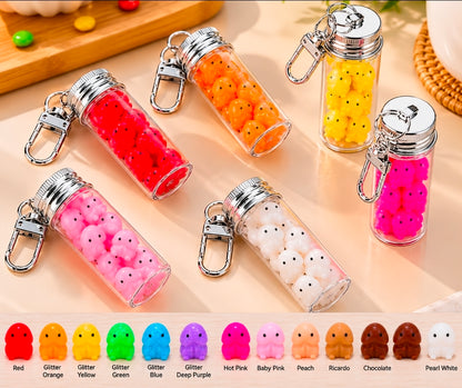 Mini Richard Display Containers Cup keychain, Diamond, Acorn & Mini dicktac Box