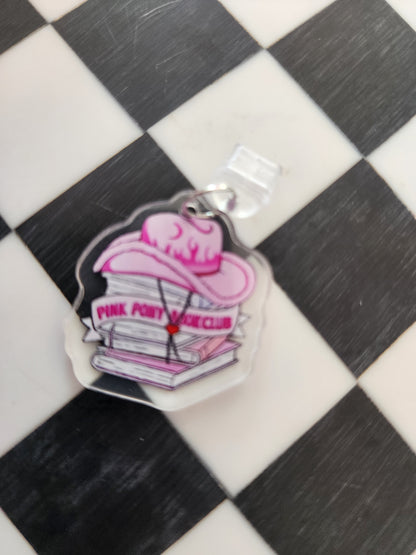 Book romantasy fantasy smut book worm booktok acrylic USB port dust plug charm wholesale