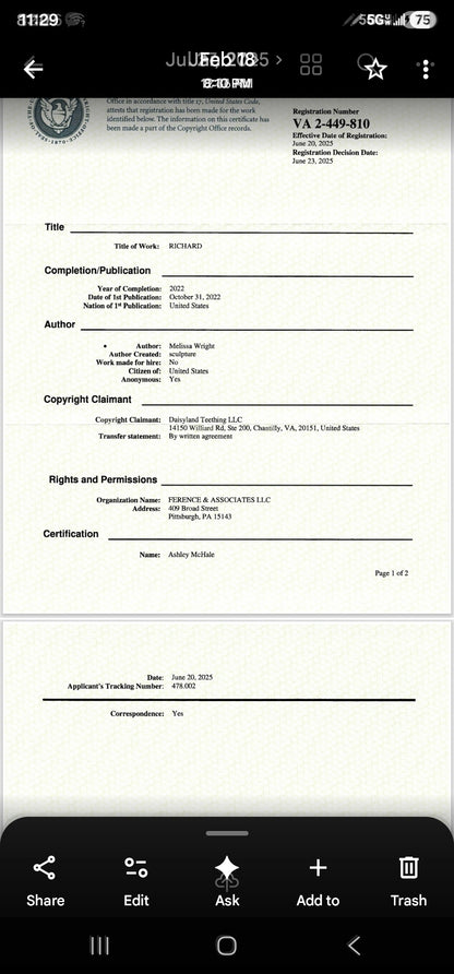 Evidence – Daisyland Richard Copyright Infringement & Shopify Policy Circumvention (VA0002449810) (Hellokikinails)