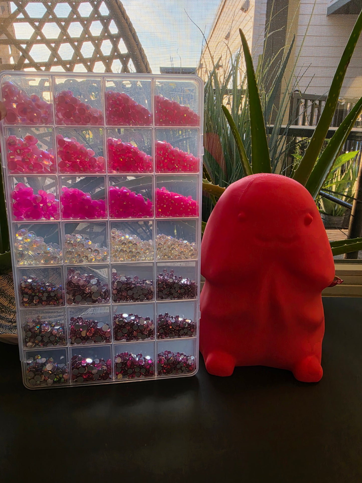 Giant 3d printed Richard pink ombre bling kit