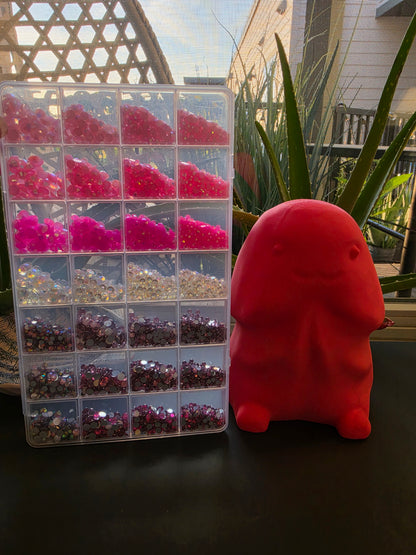 Giant 3d printed Richard pink ombre bling kit