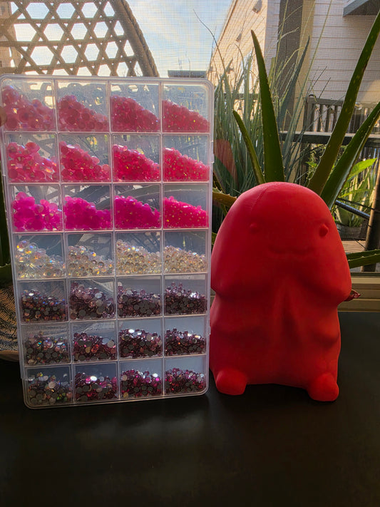 Giant 3d printed Richard pink ombre bling kit