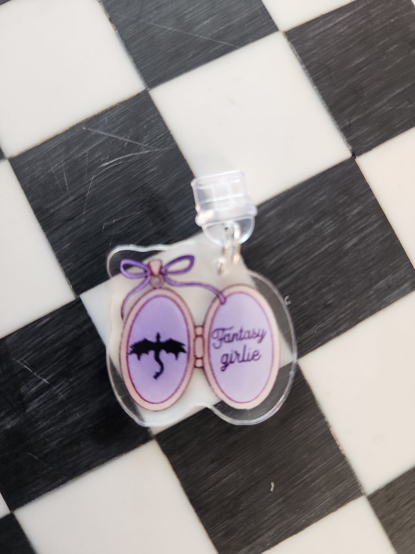 Book romantasy fantasy smut book worm booktok acrylic USB port dust plug charm wholesale