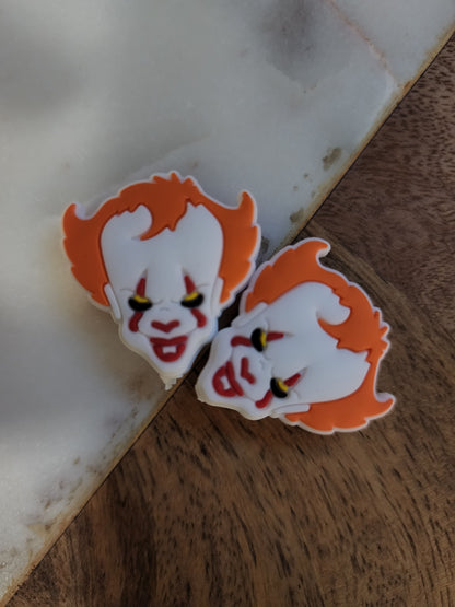 Penny the clown it we all float halloween silicone focal bead daisyland customs