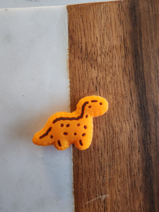 Dino chicken nugget custom silicone focal bead-E18